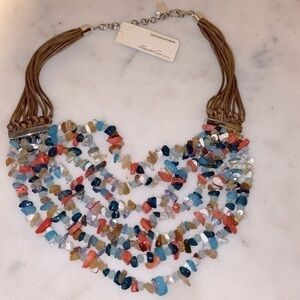 Kenneth Cole multi-strand beaded necklace